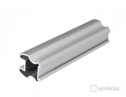 SEVROLL 02284 Gemini profil de poignée 10mm 2,7m argent