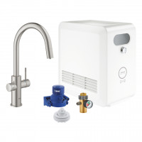 GROHE 31325DC2 Blue Professional ensemble avec vidage en C supersteel