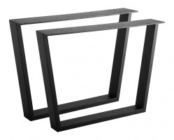 STRONG pietement de table convexe 420x580 noir