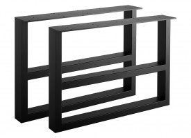 STRONG pietement de table linéaire 420x580 noir