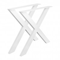 STRONG pietement de table X 710x780 blanc