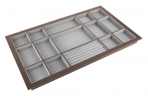 StrongWire organisateur a bijoux, avec cadre et tiroir coulissant amorti, 800mm,