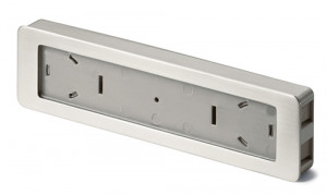 HETTICH 9086691 Poignée Touch-In 172 acier inoxydable encastrée