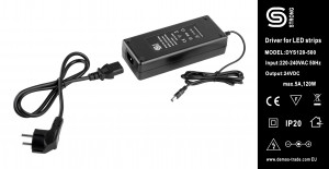 StrongLumio alimentation électrique pour LED 24V, 120W