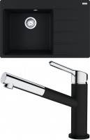 FRANKE ensemble G219MČ CNG 611-78 TL/2 noir mat + FC 3055.901