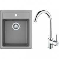 FRANKE Ensemble T100Š SID 610-40 gris + FP 9000.031