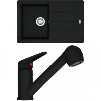 FRANKE Ensemble G57MČ BFG 611-78 noir mat + FC 9547.901