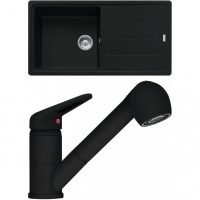 FRANKE ensemble G138MČ BFG 611 noir mat + FC 9547.901