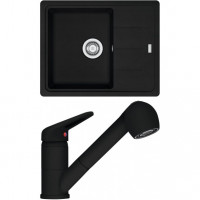 FRANKE ensemble G55MČ BFG 611-62 noir mat + FC 9547.901