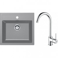 FRANKE Ensemble T102Š SID 610 gris + FP 9000.031