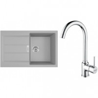 FRANKE ensemble T104Š S2D 611-78 gris + FP 9000.031