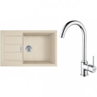 FRANKE Ensemble T106BE S2D 611-78 XL beige + FP 9000.031