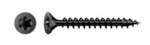 SPAX vis a bois 3,5x16mm tete fraisée TXS W 4C MH zinc noir