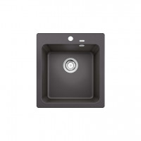 BLANCO 525223 Évier Naya 45 sans excentrique Silgranit gris roche