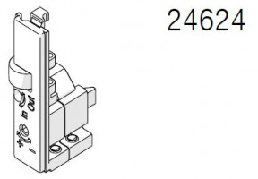 HAWA 24624 Concepta 25/35 régulateur réglage sup gauche/inf droit