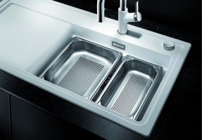 BLANCO 574343 Accessoires gastronorme perforée GN-P 1/2-65 inox
