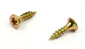 StrongFix Vis a bois TX 3,5x18mm tete fraisée zinc jaune