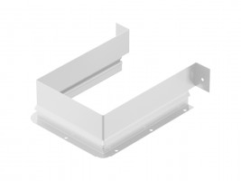 HETTICH 9278344 Cache pour découpe siphon carré, blanc