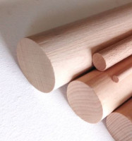 Barre en bois lisse O20mm L1m hetre - 10 pcs