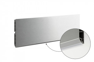 SCILM plinthe 120mm 4m alu brossé
