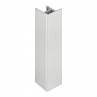 SCILM équerre de raccordement/embout 120mm alu brossé
