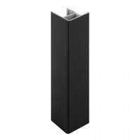 SCILM équerre de raccordement/embout 120mm noir brillant