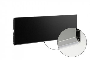 SCILM plinthe 120mm 4m noir mat