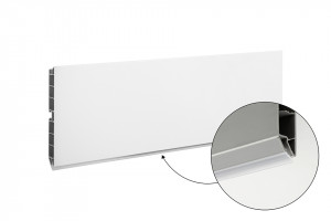 SCILM plinthe 100mm 4m blanc mat
