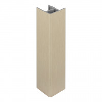 SCILM équerre de raccordement/embout 100mm inox brossé
