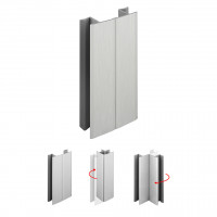 SCILM flexi raccord 120mm aluminium brossé