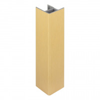 SCILM équerre de raccordement/embout 120 mm doré brossé