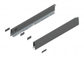 BLUM 470N4502S Merivobox, côté N 450mm, gris foncé OG