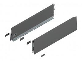 BLUM 470K3502S Merivobox, côté K 350mm, gris foncé OG