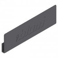 BLUM ABD.1000.BT capuchon extérieur MERIVOBOX, logo BLUM gravé, gris foncé OG-M