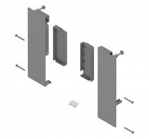 BLUM ZI4.2ES1 Merivobox, fixations frontales tiroir int. E reling, gris clair IG