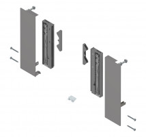 BLUM ZI4.4ES1 Merivobox, fixations frontales tiroirs intérieurs E verre, gris cl
