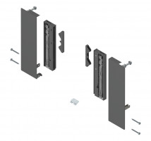 BLUM ZI4.4ES1 Merivobox, fixations frontales tiroirs intérieurs E verre, gris fo
