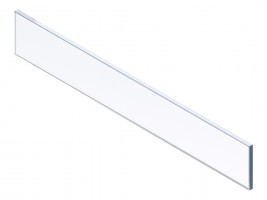 BLUM ZE4L458G Merivobox, verre avant bas, KB600 côté 18/19 mm, clair