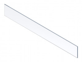 BLUM ZE4H1058G Merivobox, verre avant haut, KB1200 côté 18/19 mm, clair