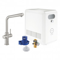 GROHE 31347DC3 Blue Professional L-évacuation supersteel