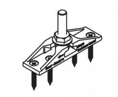 HAWA 10488 Junior 40 support chariot pour ferrures coulissantes 40kg, vis M8