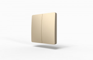 StrongLumio interrupteur sans fil auto-alimenté - 2 boutons or