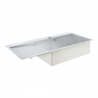 GROHE 31582SD1 Évier K1000 80-S 1160 x 520mm évier droit acier inox brossé