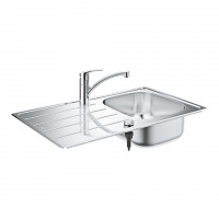 GROHE 31565SD1 ensemble K200 + Eurosmart acier inox brossé