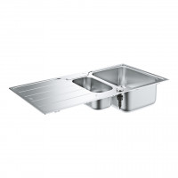 GROHE 31572SD1 Évier K500 60-S 970 x 500mm acier inox brossé