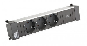 BACHMANN 916.506 unité a tiroirs 3x 230V schuko + USB C 30W