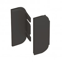 HETTICH 9266135, embout fermé Canis C, ensemble P+L, noir mat