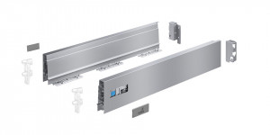 HETTICH 9307117 Atira ensemble jeu de côtés complet, 70/620mm, argenté