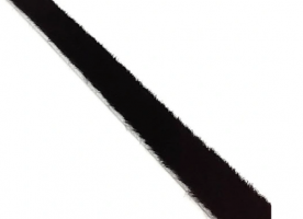 SEVROLL 20334-SV brosse d'arret encastrée 14x4mm noire