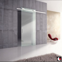 K-TERNO Diva Fluid ensemble de ferrures pour portes en verre frein 2m argenté